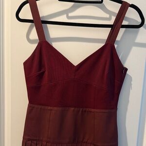 La Ligne Burgundy Maxi Dress